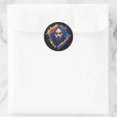 God Jezus Christus Ronde Sticker (Tas)