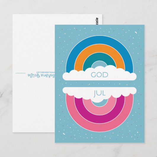 God Jul Briefkaart (Voorkant / Achterkant)