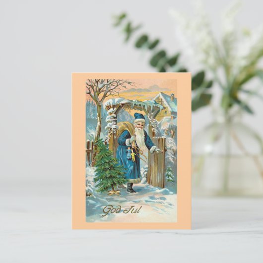 "God jul" Briefkaart (Staand voorkant)