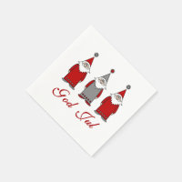 God Jul | Cute Funny Tomten Noors kerstfeest