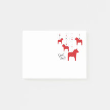 God jul! Dala Horse Notes