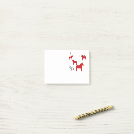 God jul! Dala Horse Notes (Op bureau)