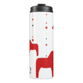 God jul! Dala Horse Thermal Tumbler Thermosbeker (Voorkant)