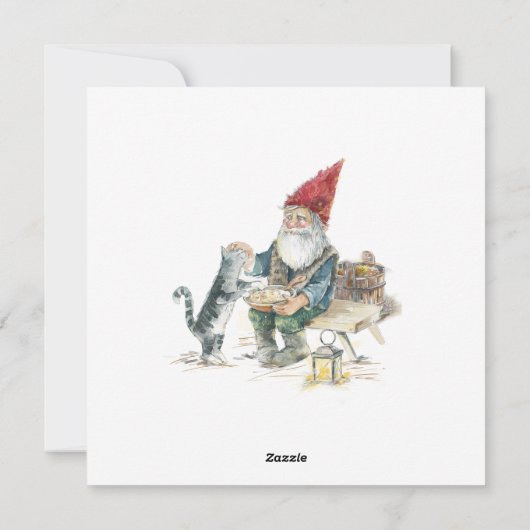 God Jul Feestdagenkaart (Achterkant)