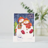 God Jul / Gelukkig Kerstfeest Feestdagenkaart (Staand voorkant)