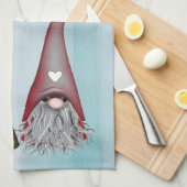 God Jul Gnome Kitchen Hand Towel Theedoek (Quarter Fold)