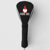 God Jul Gnome Tomte Vrolijk Kerstfeest Golfheadcover (Voorkant)
