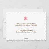 God Jul & Gott Nytt År Ornamenten Feestdagen Kaart (Achterkant)