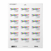 God jul heeft het etiket van de waterverf met hand (Full Sheet)