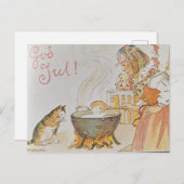 God Jul Helgkort  Briefkaart (Voorkant / Achterkant)