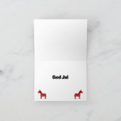 God jul (Julkort) Zweedse Kerstmis Kaart (Binnen)