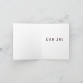 God jul (julkort) Zweedse Kerstmis Kaart (Binnen)