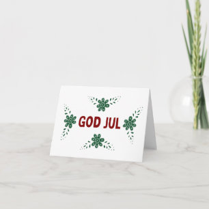 God jul (Julkort) Zweedse Kerstmis Kaart