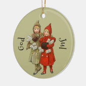 God Jul Keramisch Ornament (Links)