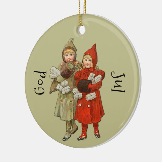 God Jul Keramisch Ornament (Links)