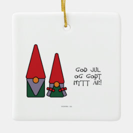 God Jul Keramisch Ornament