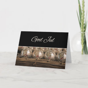 God Jul Kerst Ornamenten Feestdagen Kaart