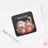 God jul krijgt een paar cups in de Sticker op het  (Envelop)