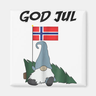 God jul noorse gnome t merry kerst noorwegen . p magneet