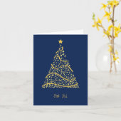 God jul, Noorse kerst Kaart (Gele Bloem)