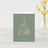 God jul, Noorse kerst Kaart (Gele Bloem)