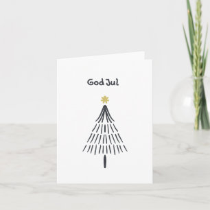 God jul, Noorse kerst Kaart