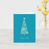 God jul, Noorse kerst Kaart (Gele Bloem)