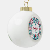 God jul, Noorse kerstgroet Keramische Bal Ornament (Links)