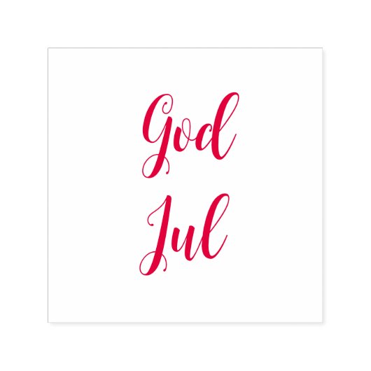 God jul Noorse Kerstmis Groet Zelfinktende Stempel (Design)