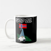 God Jul Norwegian Gnome Merry Christmas Norway Tee Koffiemok (Links)