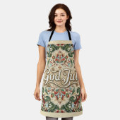God Jul Norwegian Norway Christmas Apron Schort (Gedragen)