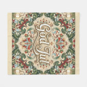 God Jul Norwegian Norway Christmas Fleece Blanket Deken (Voorkant (Horizontaal))