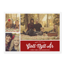 God Jul och Gott Nytt År hälsning