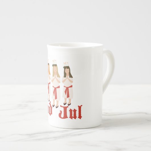 God Jul Porselein Kop (Voorkant rechts)