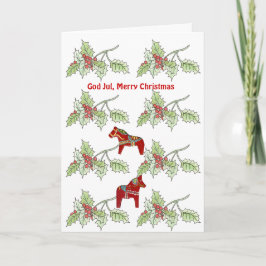 God jul, prettige kerstKaart Feestdagen Kaart