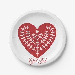 God jul Scandinavian Paper Borden Papieren Bordje