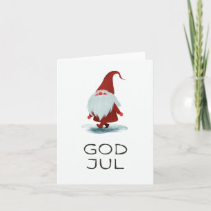 God jul, Scandinavische Kerstmis Kaart