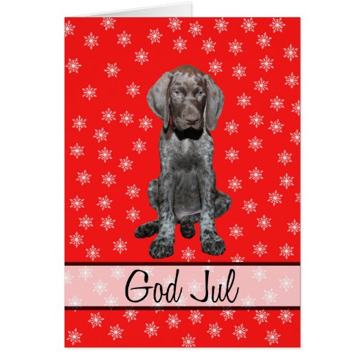 God Jul Swedisch kerstkaartje (Voorkant)