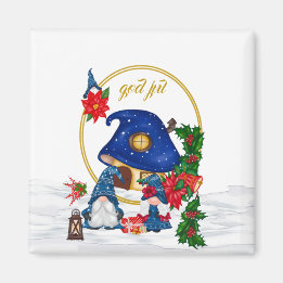 God Jul Swedish Gnomen Magneet