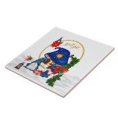 God Jul Swedish Gnomen Tegeltje (Zijkant)