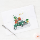 God Jul Swedish Gnomen Vierkante Sticker (Envelop)