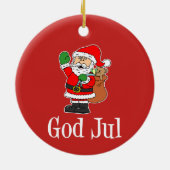 God jul Swedish Santa Ornament (Achterkant)