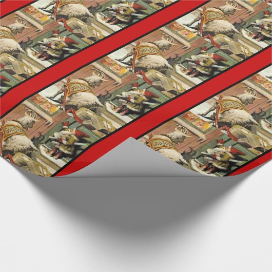  God Jul Tomte Cadeaupapier (Hoek)