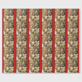 God Jul Tomte Cadeaupapier (Vlak)