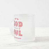 God jul Traditionele Zweedse kerstdoopvont Matglas Koffiemok (Voorkant links)