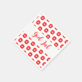 God Jul Vrolijk Kerstfeest Scandinavisch patroon c Servet (Hoek)