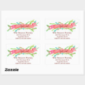 God Jul, watercolor Christmas banner Rechthoekige Sticker (Vel)