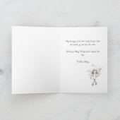 God Jul Whimsical Julenisse Fairy & Santa Magical Feestdagen Kaart (Binnen)