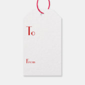 God jul witte heiligen in rood - cadeaulabel (Achterkant)