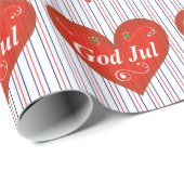 God jul Zweedse kerst Cadeaupapier (Rol Hoek)